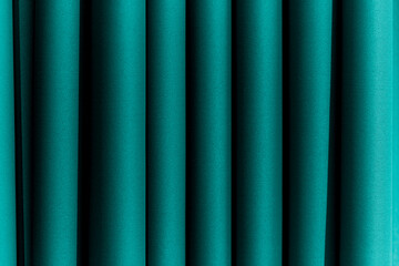 Closeup of green curtain textured  background