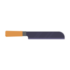 machete on a white background. butcher knife. vector illustration