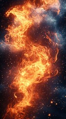 Fiery red flames captured in close-up detail against a solid black background, showcasing intense heat and dynamic motion with high-definition clarity.