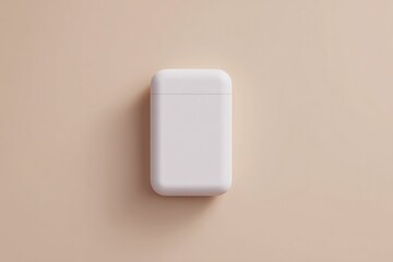 clean and minimalistic scene showcasing sleek gadget or device mockup on neutral background