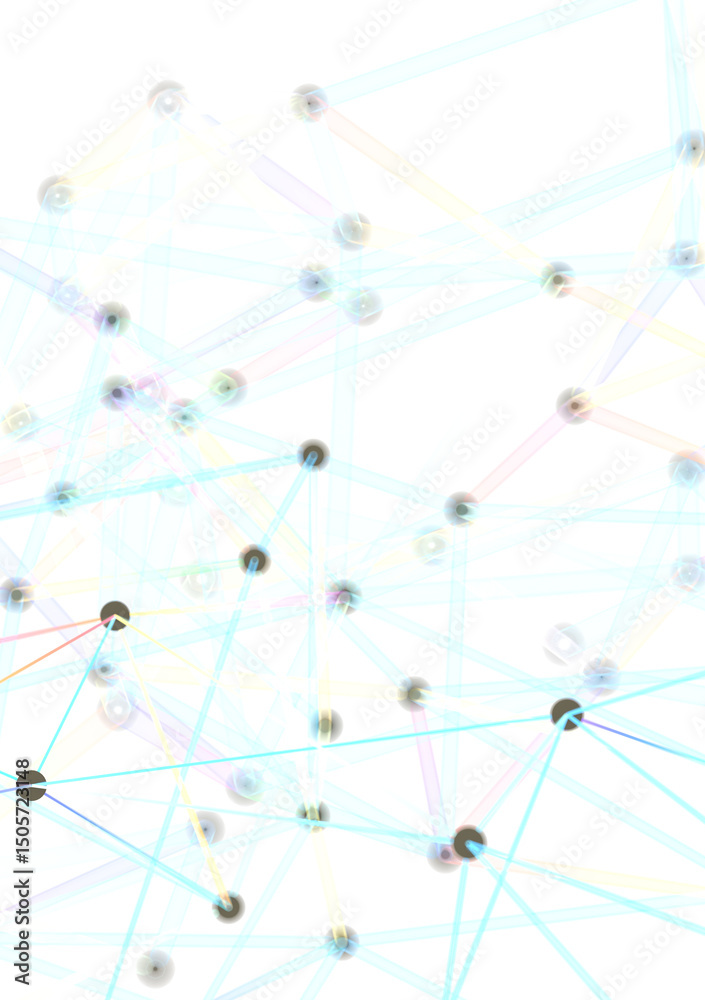 Poster abstract interconnected network