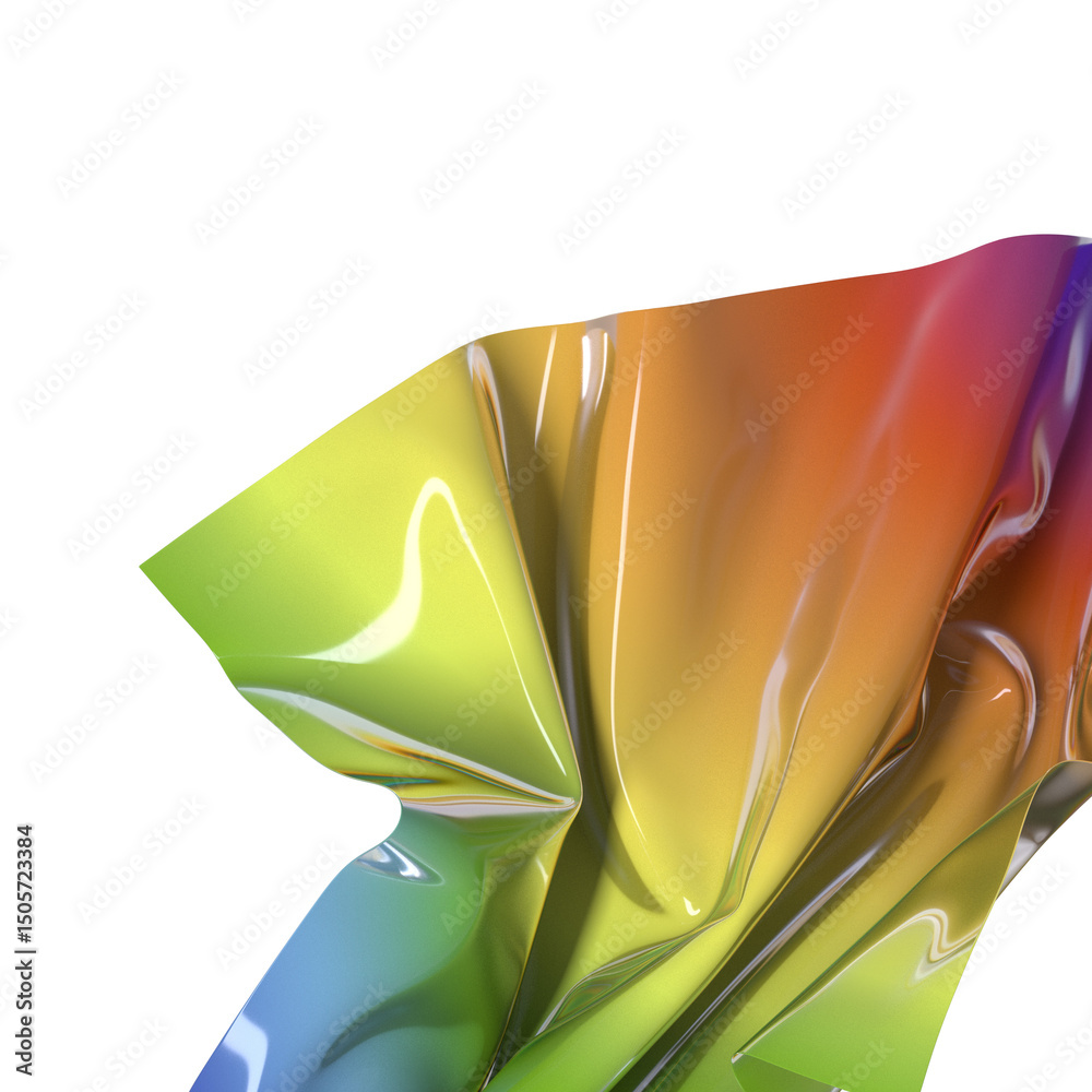 Poster Abstract fluid gradient shape flowing