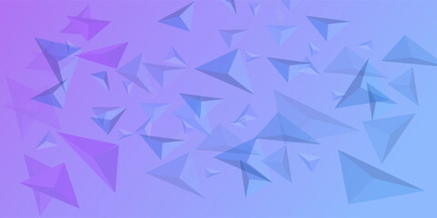Light Purple vector background with triangles. Triangles on abstract background with colorful gradient. Smart design for your adverts.