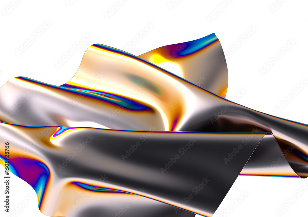 Poster Abstract fluid gradient shape flowing