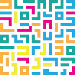 ILUSTRATOR DESIGN VEKTOR ABSTRACT MOZAIC PATTERN