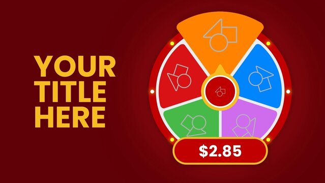 Roulette Spin Gambling Casino Wheel Template