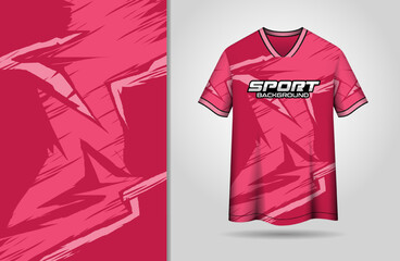 Sports jersey design with pink grunge background
