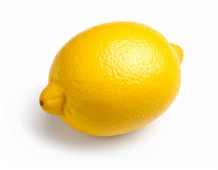白背景に孤立した一個のレモン
