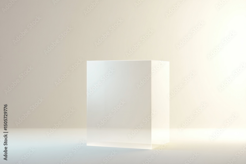 Poster empty podium with reflective surface sparse and minimalistic composition conveying simplicity and el