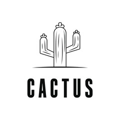 cactus logo design concept simple