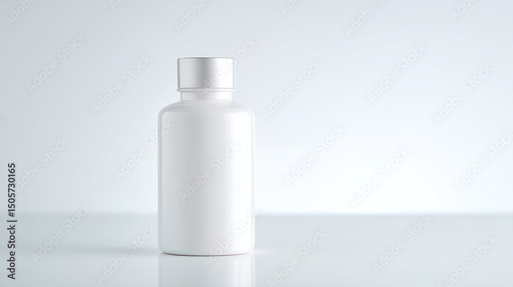 Poster isolated object on pristine white backdrop showcasing elegant symmetry and minimalistic design ensur