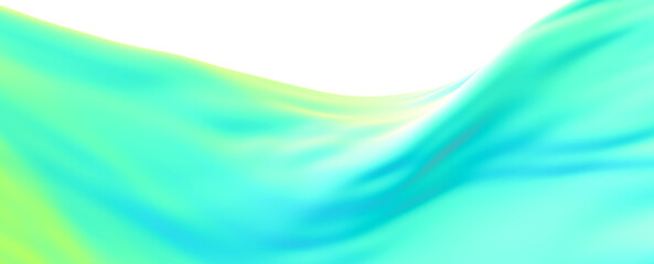 Abstract Teal and Green Wave Background