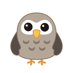 かわいいフクロウのイラスト