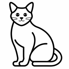 Obraz premium black cat vector illustration