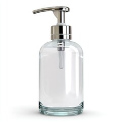 Obraz premium Soap dispenser pump isolated on white --chaos 20