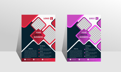 Corporate business flyer design, for business advertising flyer, business promotion and business poster layout. company flyer abstract and vector template