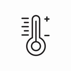 thermometer temperature icon vector sign
