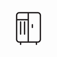 closet furniture icon vector sign