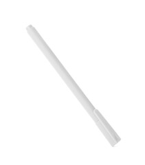 One stylish pen in air isolated on white