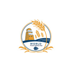 World food safety day vector celebrating worldwide on 7th June every year 