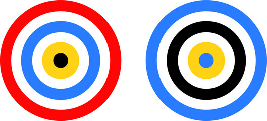 Target icon set. focus icons. gun sight sign. Shooting mark signs. success targeting board
