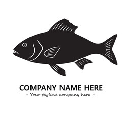 Fish logo company design vector illustration