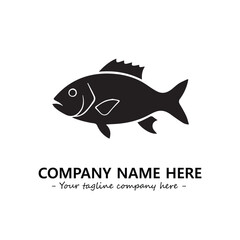 Fish logo company design vector illustration
