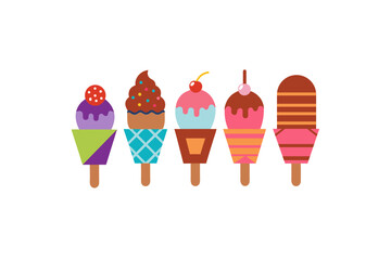 ice cream vector illustration