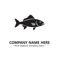 Fish logo company design vector illustration