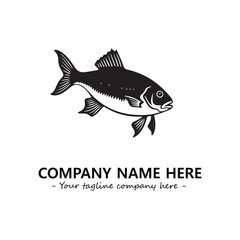 Fish logo company design vector illustration