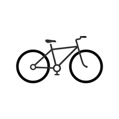 Fototapeta premium Simple black bicycle icon illustration design