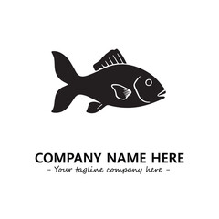 Fish logo company design vector illustration