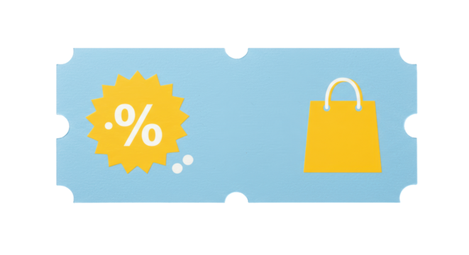 Isolated Discount Ticket
