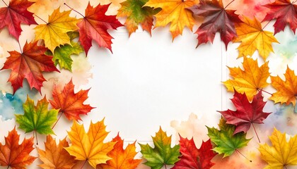 Obraz premium autumn leaves frame