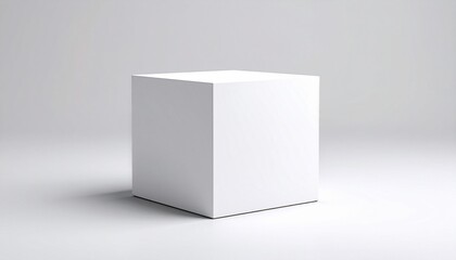 Naklejka premium white box on white background