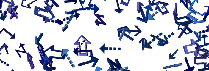 Abstract Blue Arrows Background