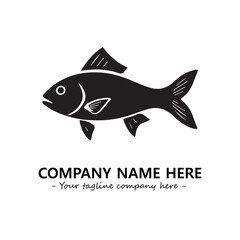 Fish logo company design vector illustration