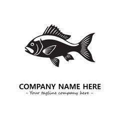 Fish logo company design vector illustration