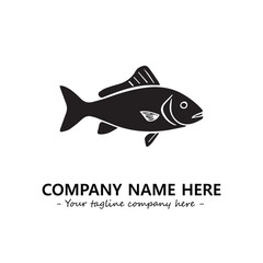Fish logo company design vector illustration