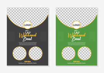 Modern Restaurant Menu Flyer