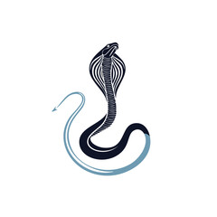 Elegant cobra snake design graphic illustration