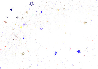 Confetti Explosion on Black Background