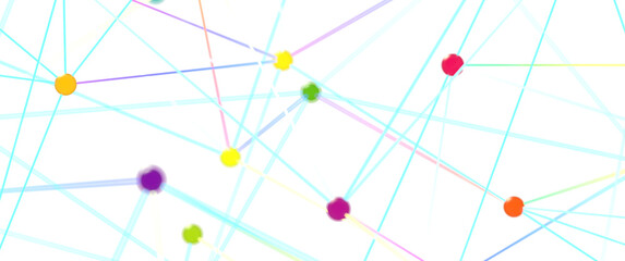 Abstract Colorful Lines and Dots Background