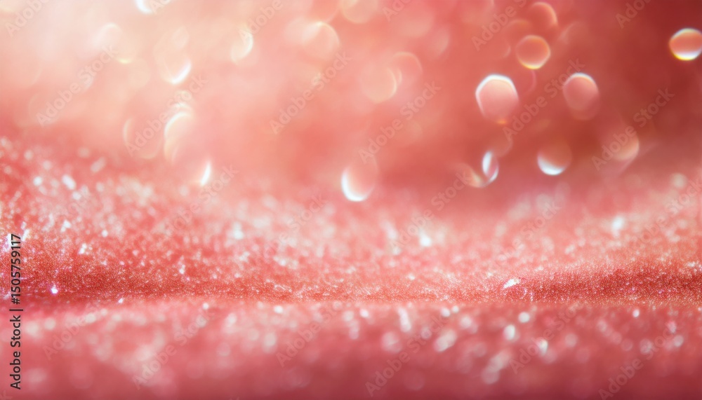 Poster soft pink bokeh glitter texture with glowing sparkles for elegant background, web design, branding, print, or luxury packaging

