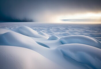  Serene Arctic Landscape Under a Stormy Sky