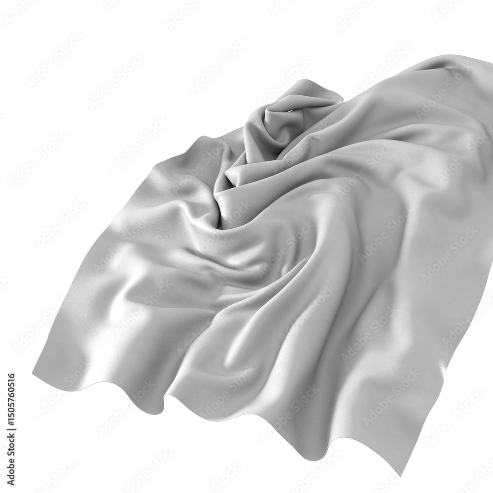 Poster Close up of a white liquid splash, creating a wave-like texture.