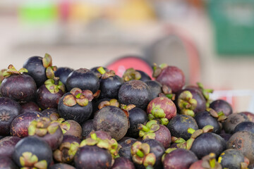 mangosteen fruit in the market Thailand