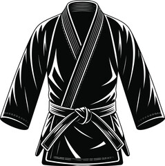 Karate Gi Suit Silhouette