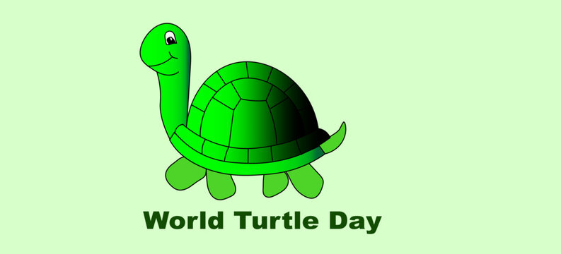 2d illustration world turtle day