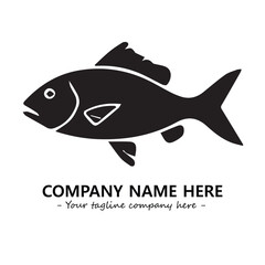 Fish logo company design vector illustration